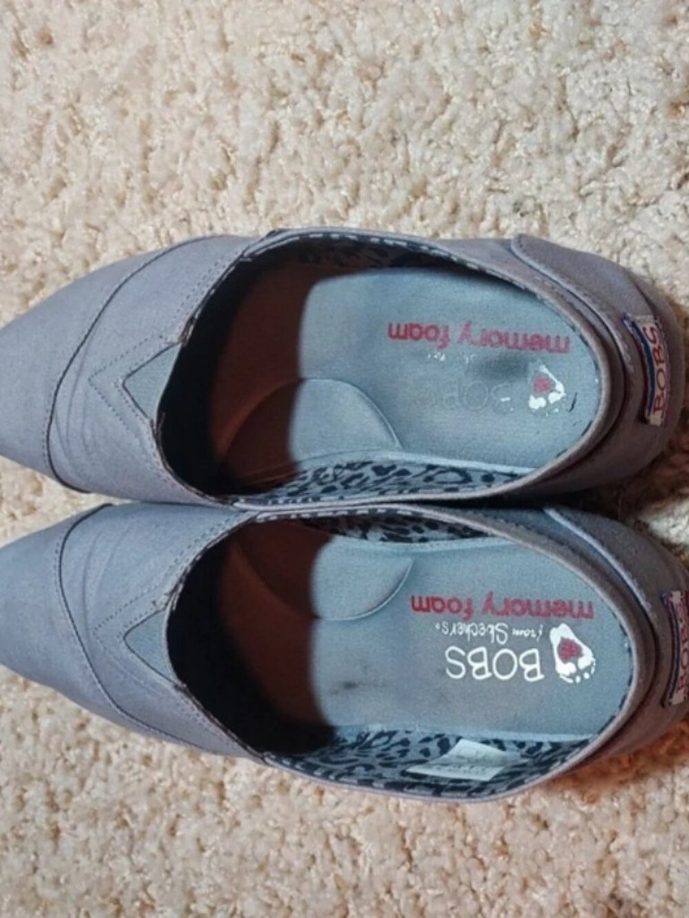 Womens sketchers bob shoes gray size 7